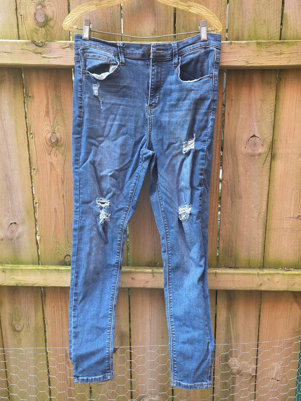 Mudd Blue Distressed Skinny Jeans